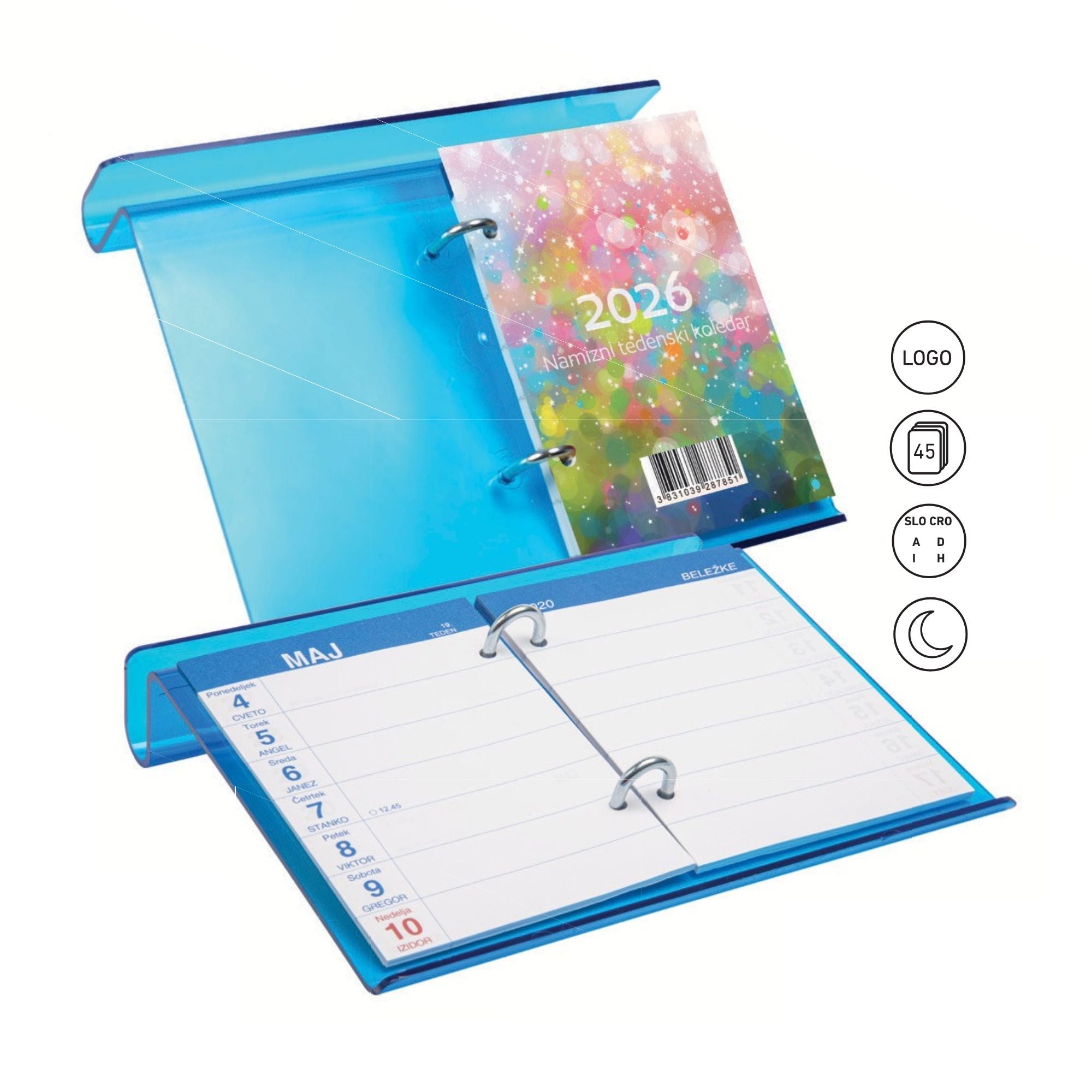 Namizni tedenski koledar