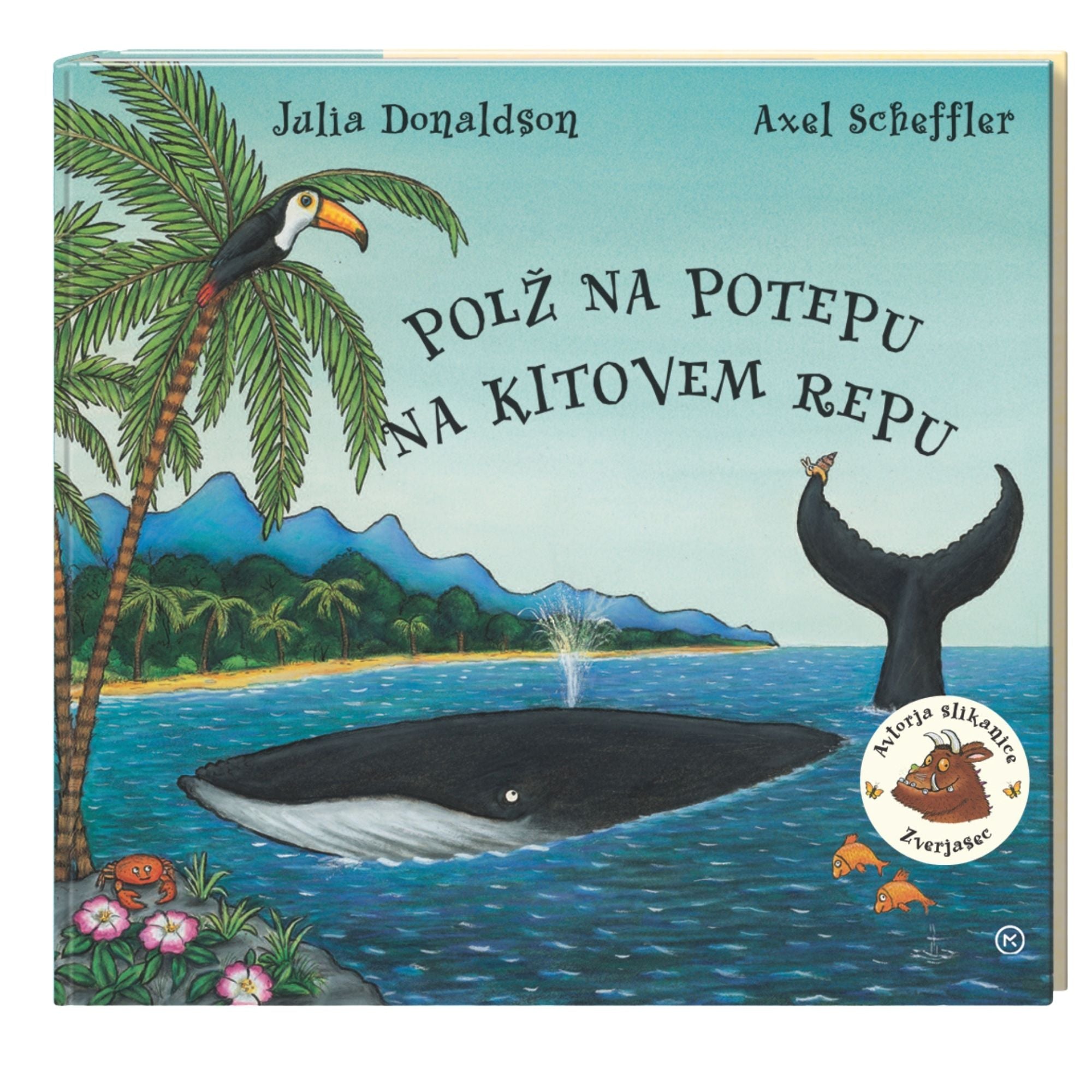 Polž na potepu na kitovem repu