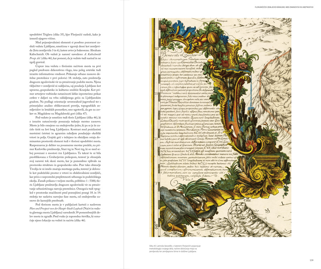 Janez Dizma Florjančič in zemljevid Kranjske 1744