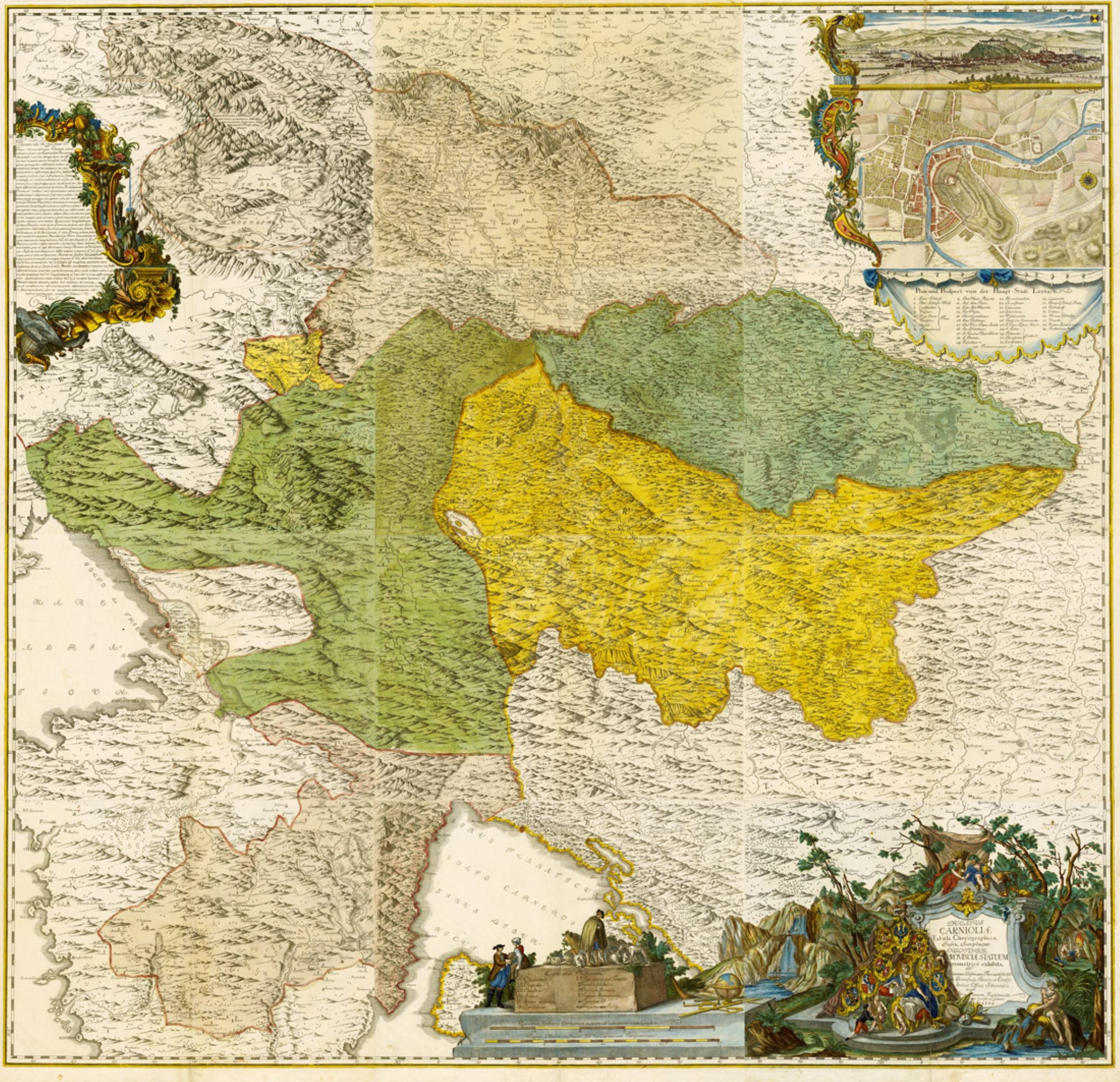 Zemljevid Kranjske 1744 (Florjančič)