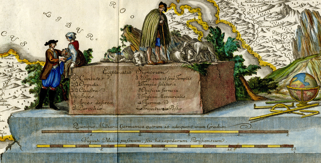 Janez Dizma Florjančič in zemljevid Kranjske 1744