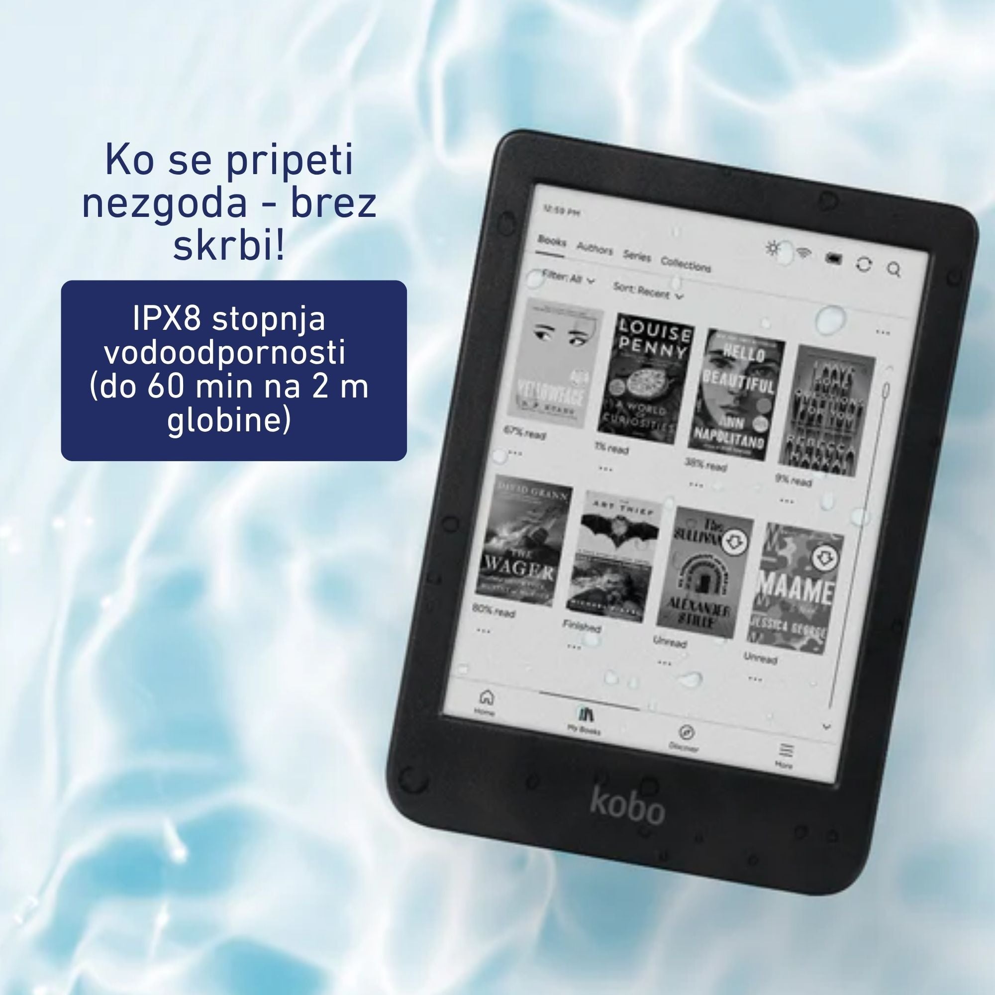 E-bralnik Kobo Clara Black & White 16GB