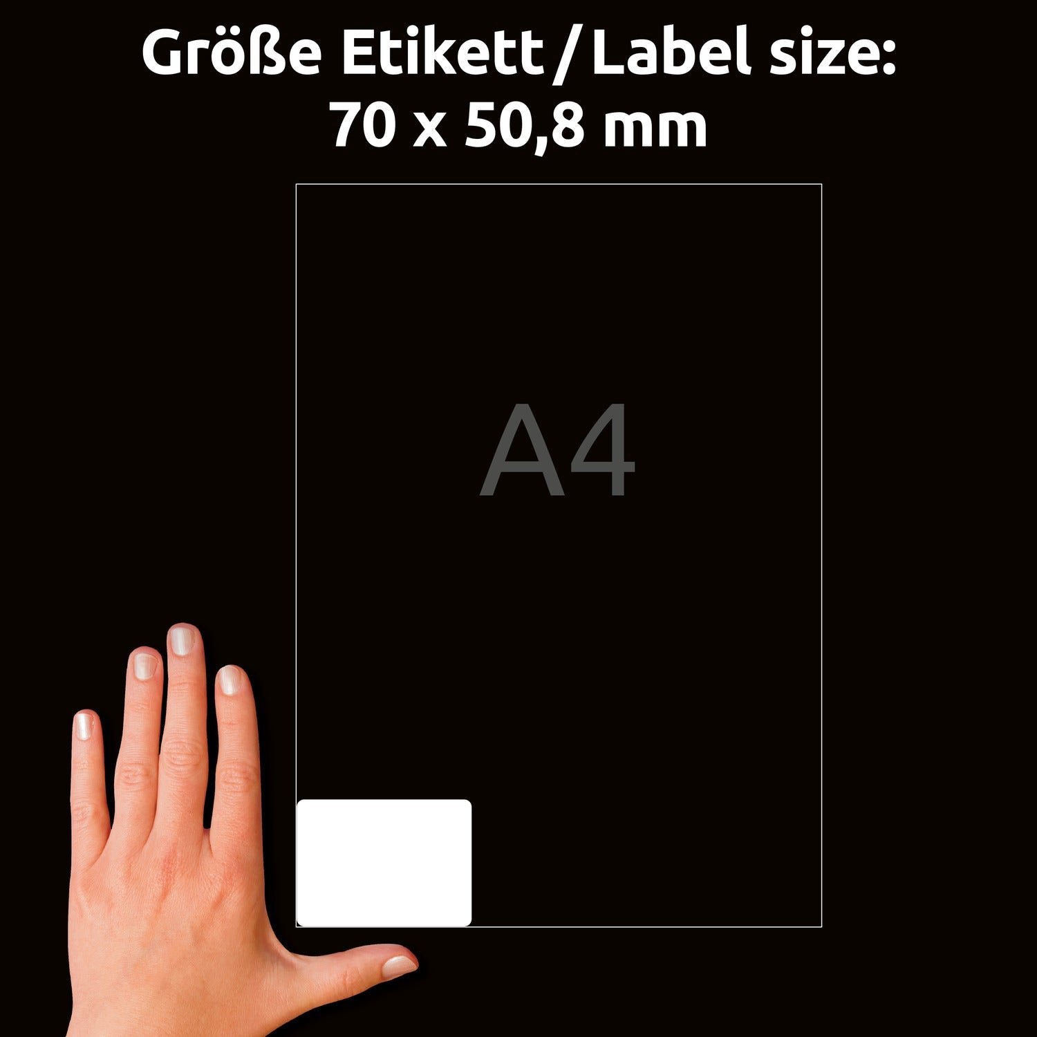 Etikete papirne bele univerzalne odstranljive za medije Avery Zweckform L4738REV-25, 70 x 50,8 mm