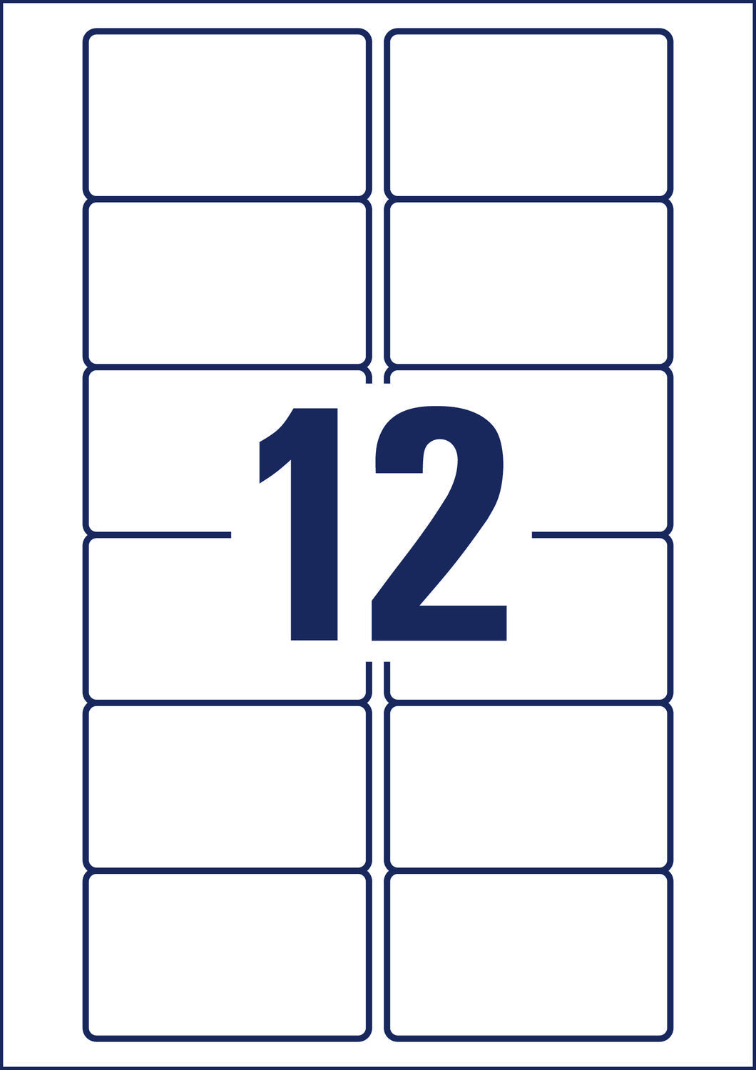 Etikete papirne bele univerzalne odstranljive za medije Avery Zweckform L4742REV-25, 78,7 x 46,6 mm