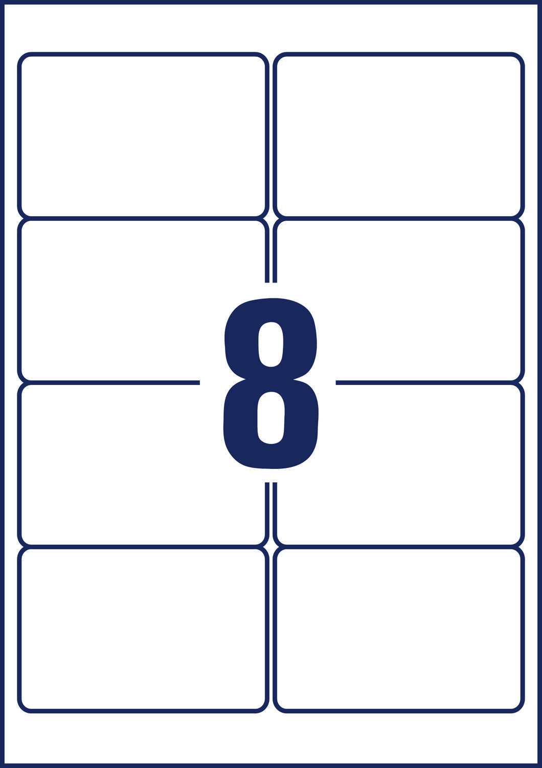 Etikete papirne bele univerzalne odstranljive Avery Zweckform L4745REV-25, 96 x 63,5 mm