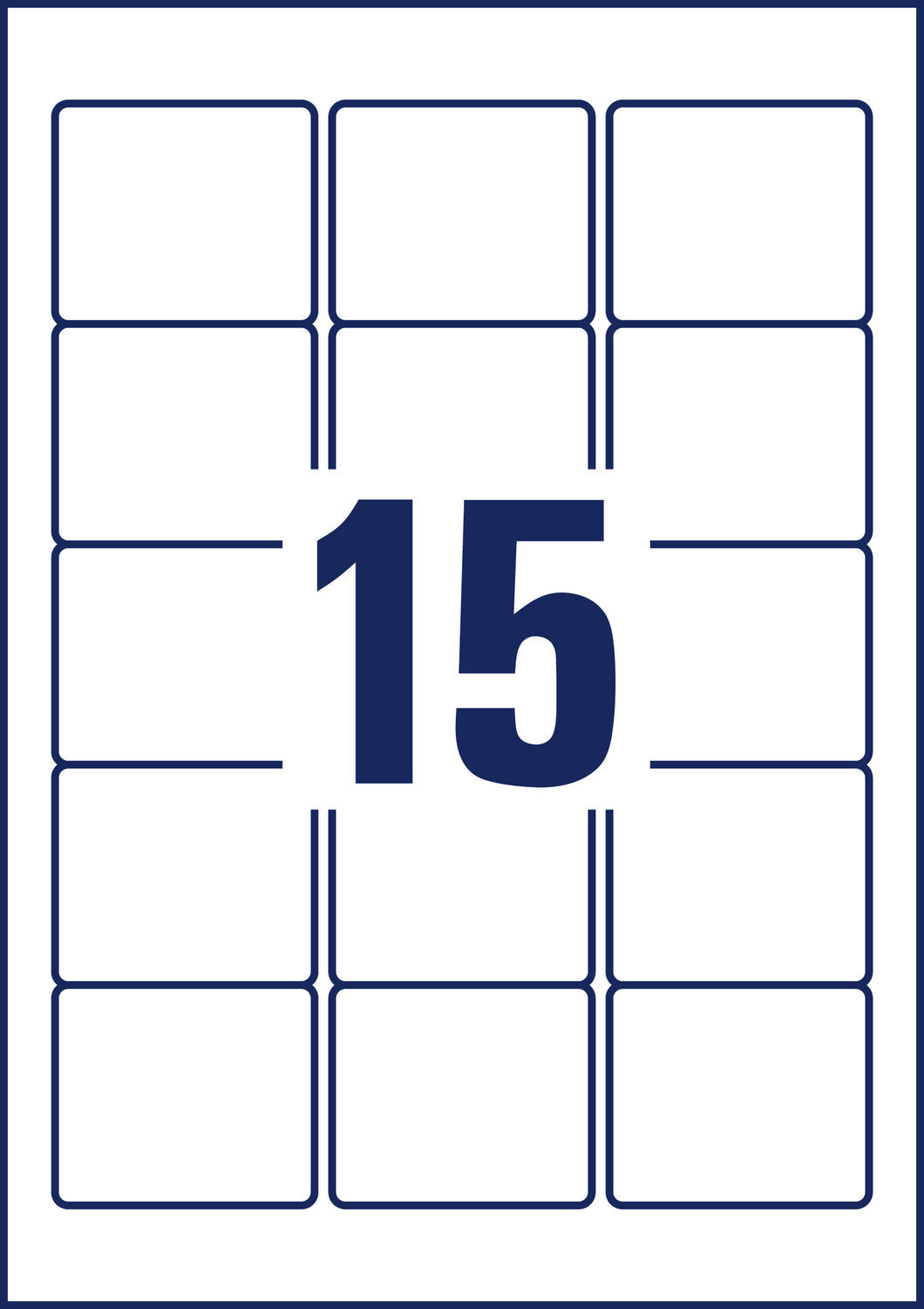 Etikete papirne bele univerzalne odstranljive Avery Zweckform L4747REV-25, 59 x 50 mm