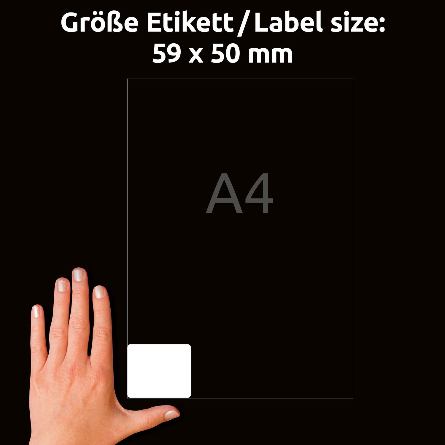 Etikete papirne bele univerzalne odstranljive Avery Zweckform L4747REV-25, 59 x 50 mm