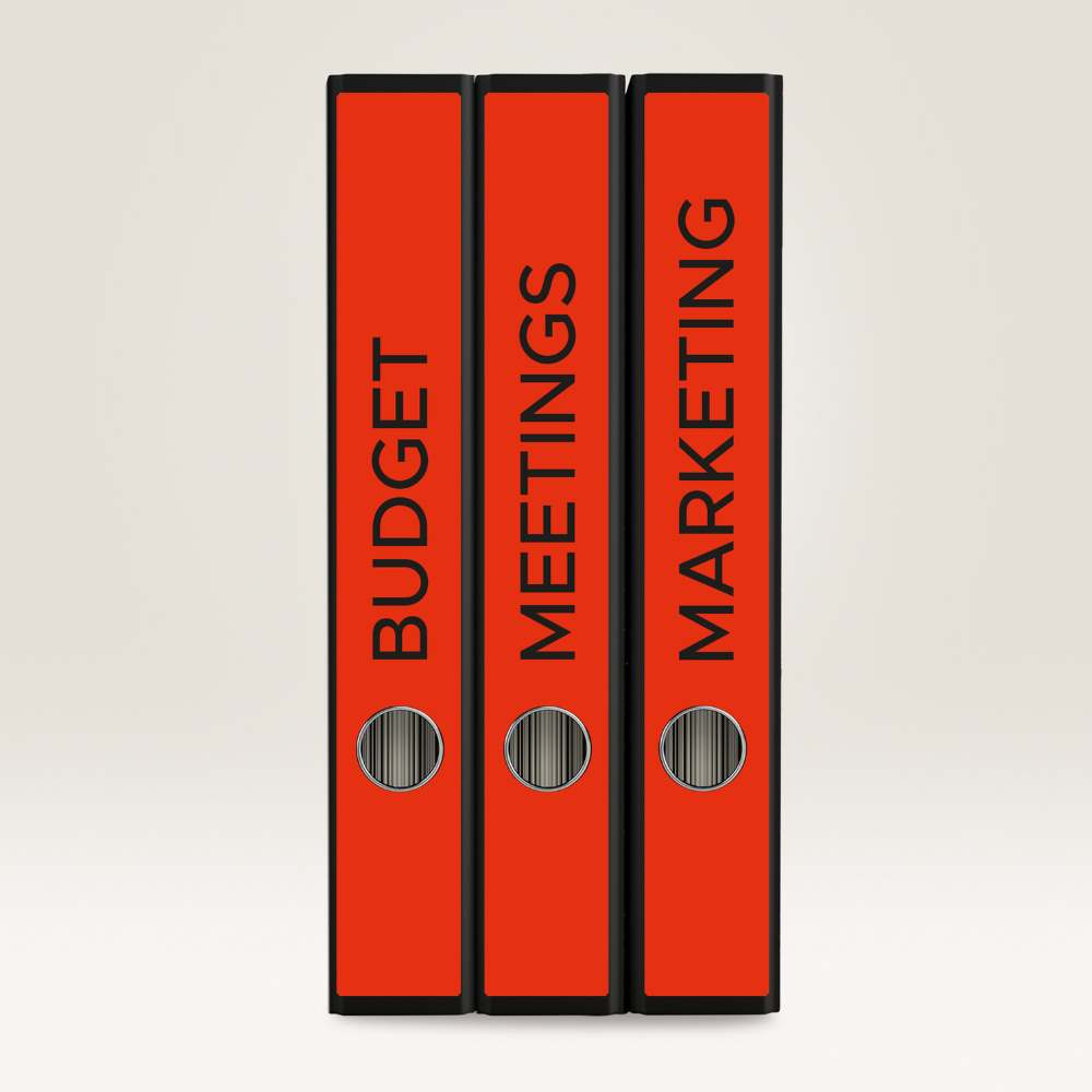 Etikete papirne barvne prekrivne za ozke registratorje Avery Zweckform, 38 x 297 mm