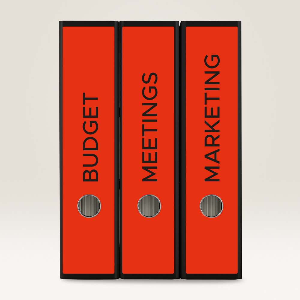 Etikete papirne barvne prekrivne za široke registratorje Avery Zweckform, 61 x 297 mm