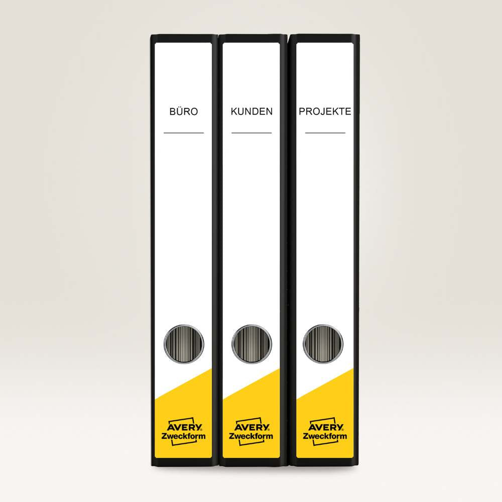 Etikete papirne bele prekrivne za ozke registratorje Avery Zweckform L4758-20, 38 x 297 mm