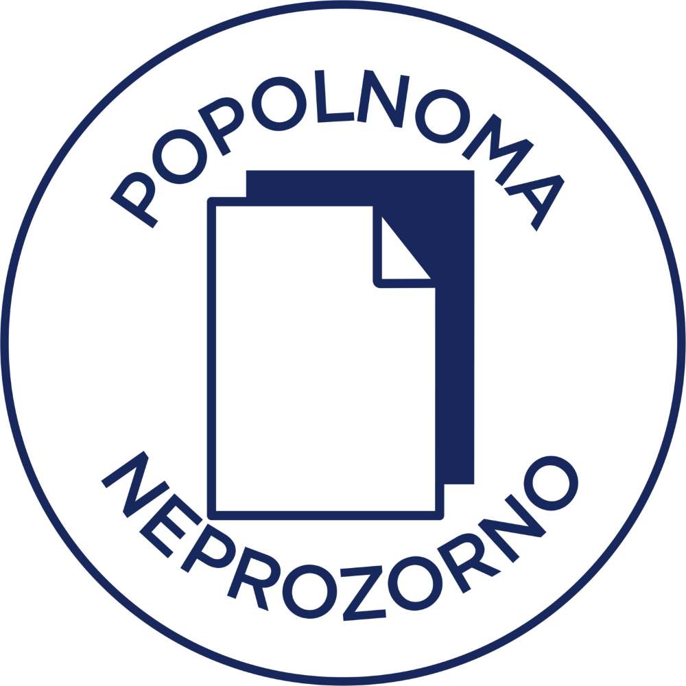 Etikete papirne bele prekrivne za široke registratorje Avery Zweckform L4761, 192 x 61 mm