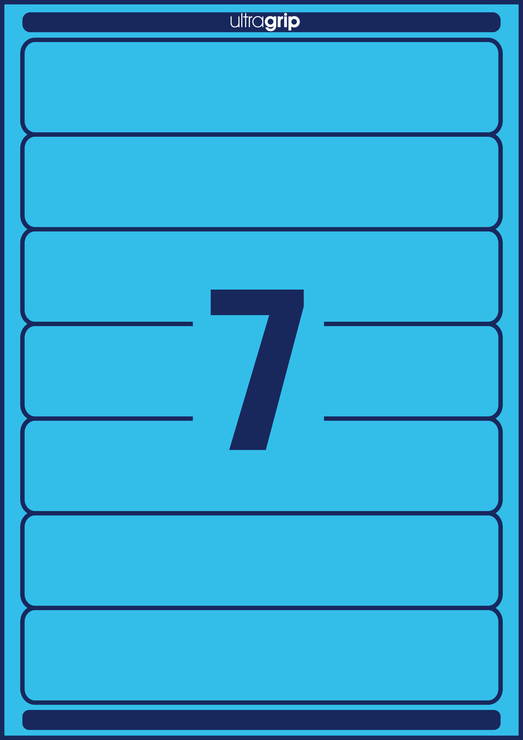 Etikete papirne barvne prekrivne za ozke registratorje Avery Zweckform, 38 x 192 mm