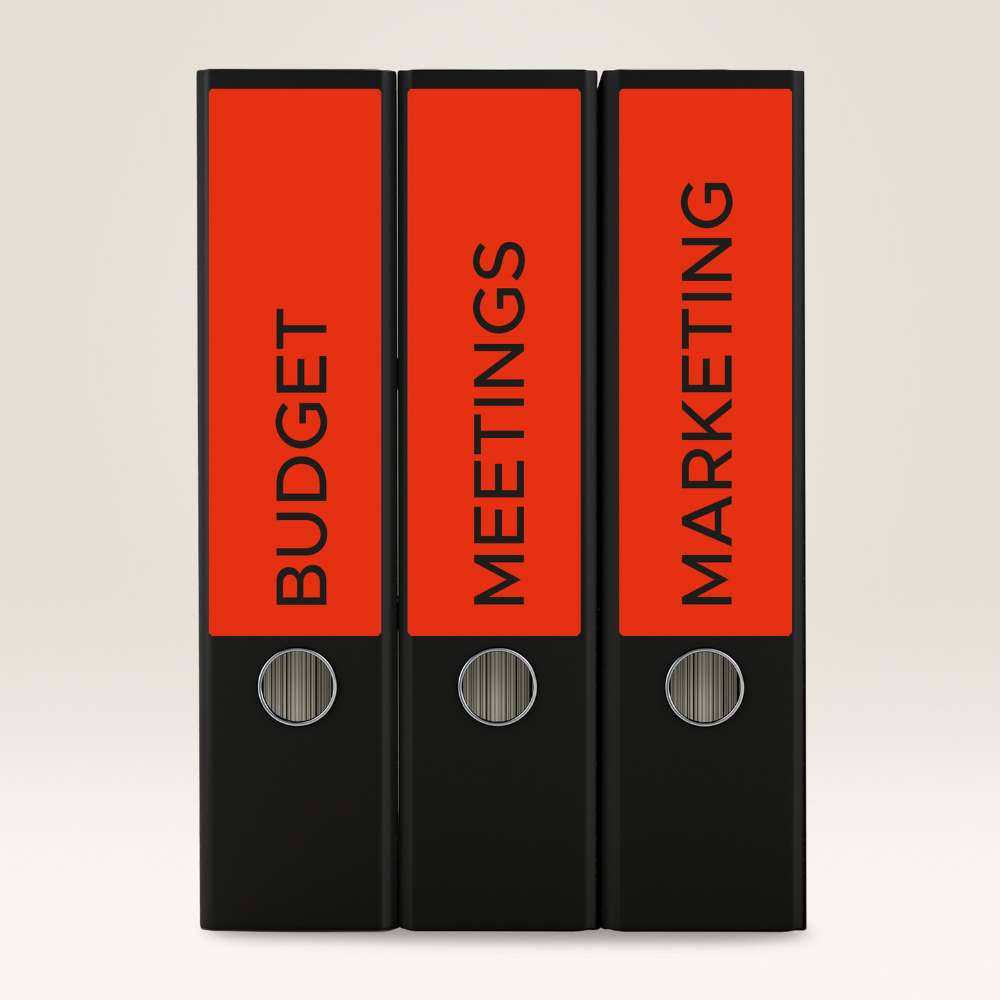 Etikete papirne barvne prekrivne za široke registratorje Avery Zweckform, 192 x 61 mm