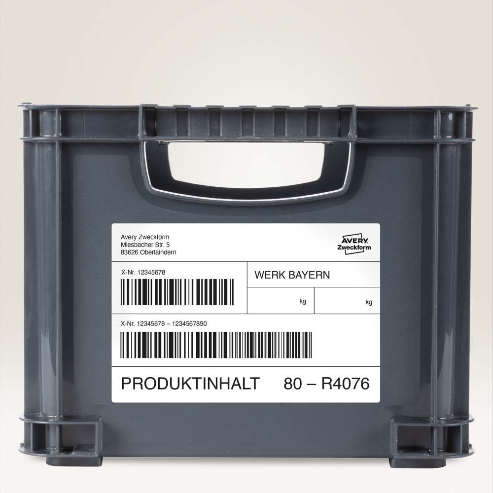 Etikete poliestrske bele zelo odporne odstranljive Avery Zweckform L4778REV-20, 99,1 x 42,3 mm