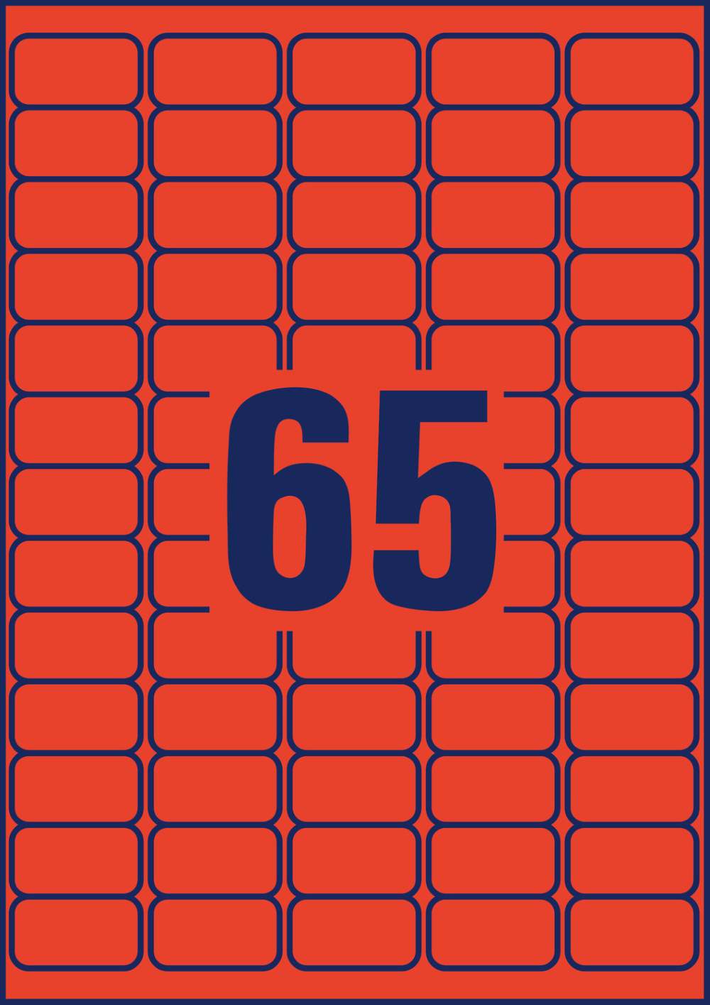 Etikete papirne barvne odstranljive Avery Zweckform, 38,1 x 21,2 mm