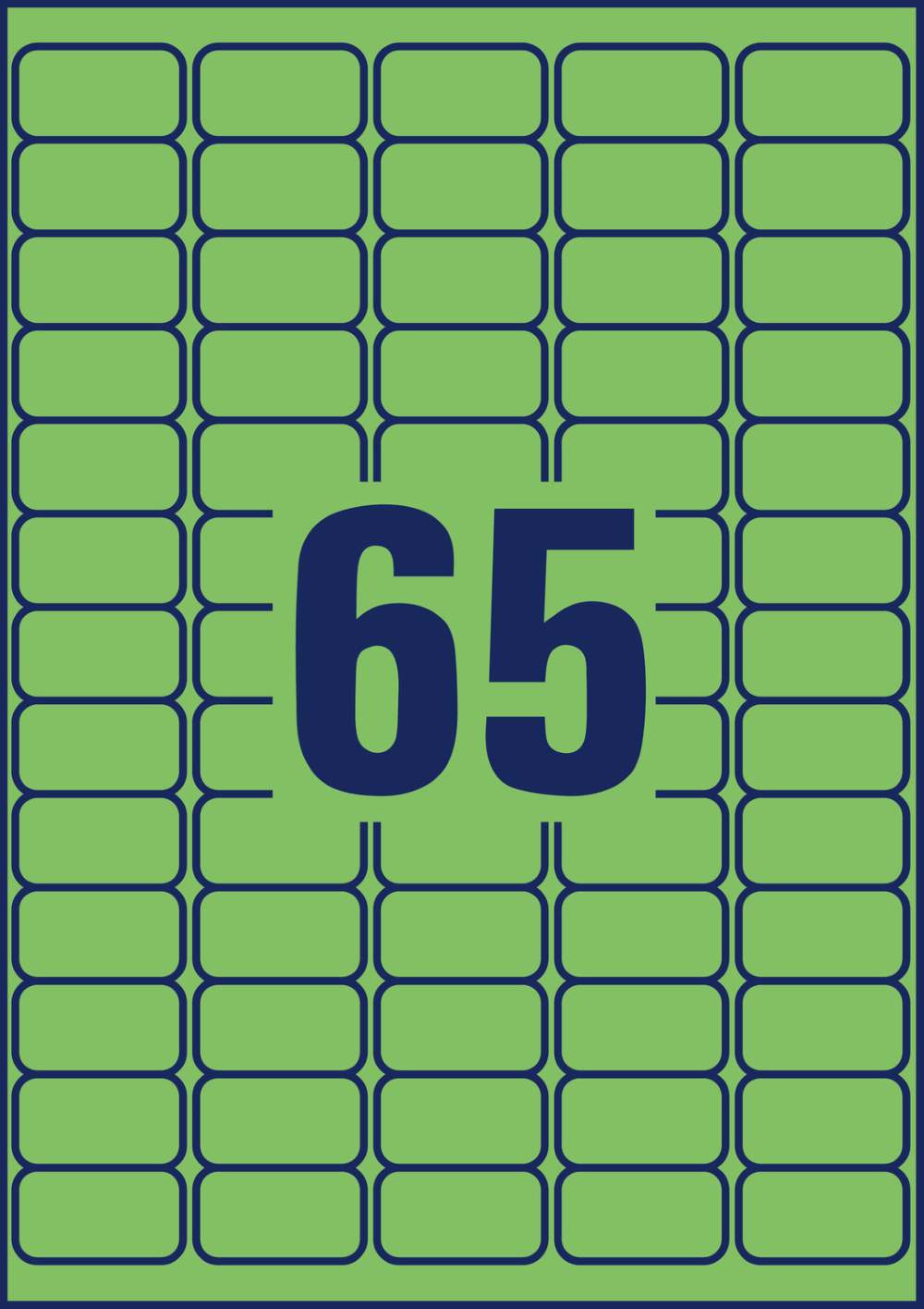 Etikete papirne barvne odstranljive Avery Zweckform, 38,1 x 21,2 mm