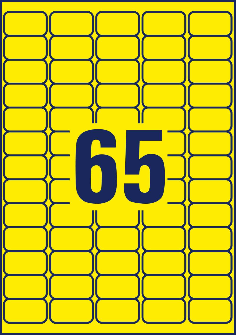 Etikete papirne barvne odstranljive Avery Zweckform, 38,1 x 21,2 mm