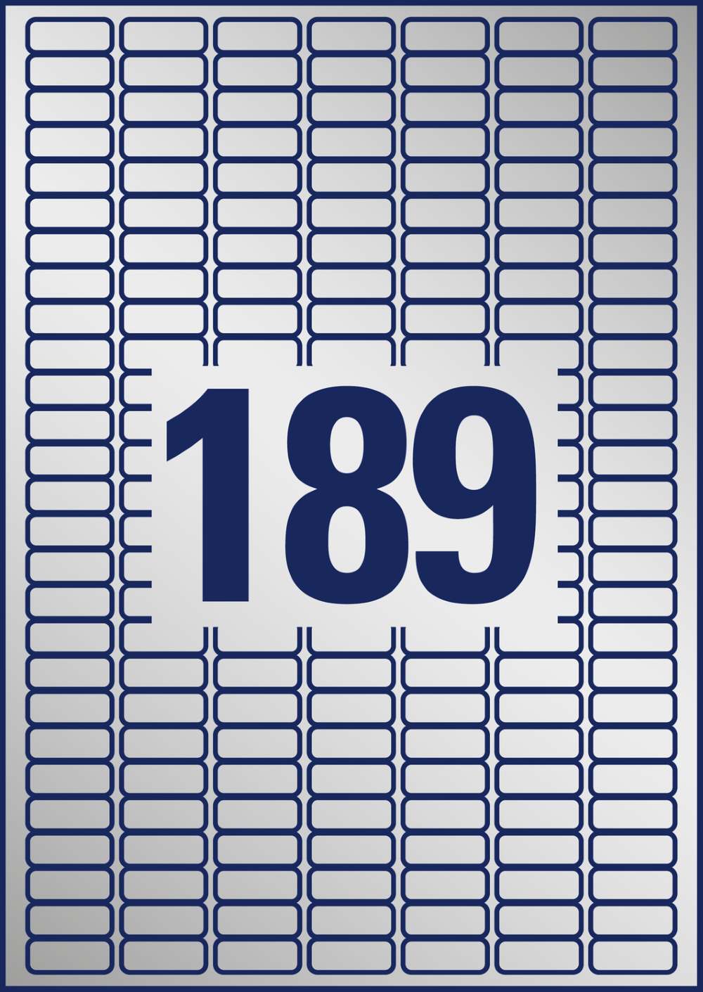 Etikete poliestrske srebrne zelo odporne Avery Zweckform L6008-20, 25,4 x 10 mm