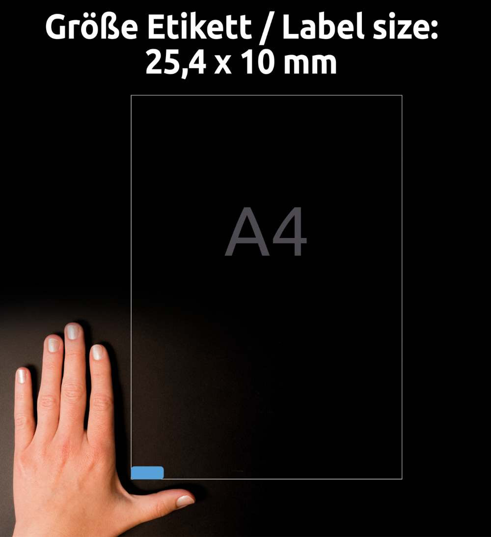 Etikete papirne odstranljive Avery Zweckform, 25,4 x 10 mm