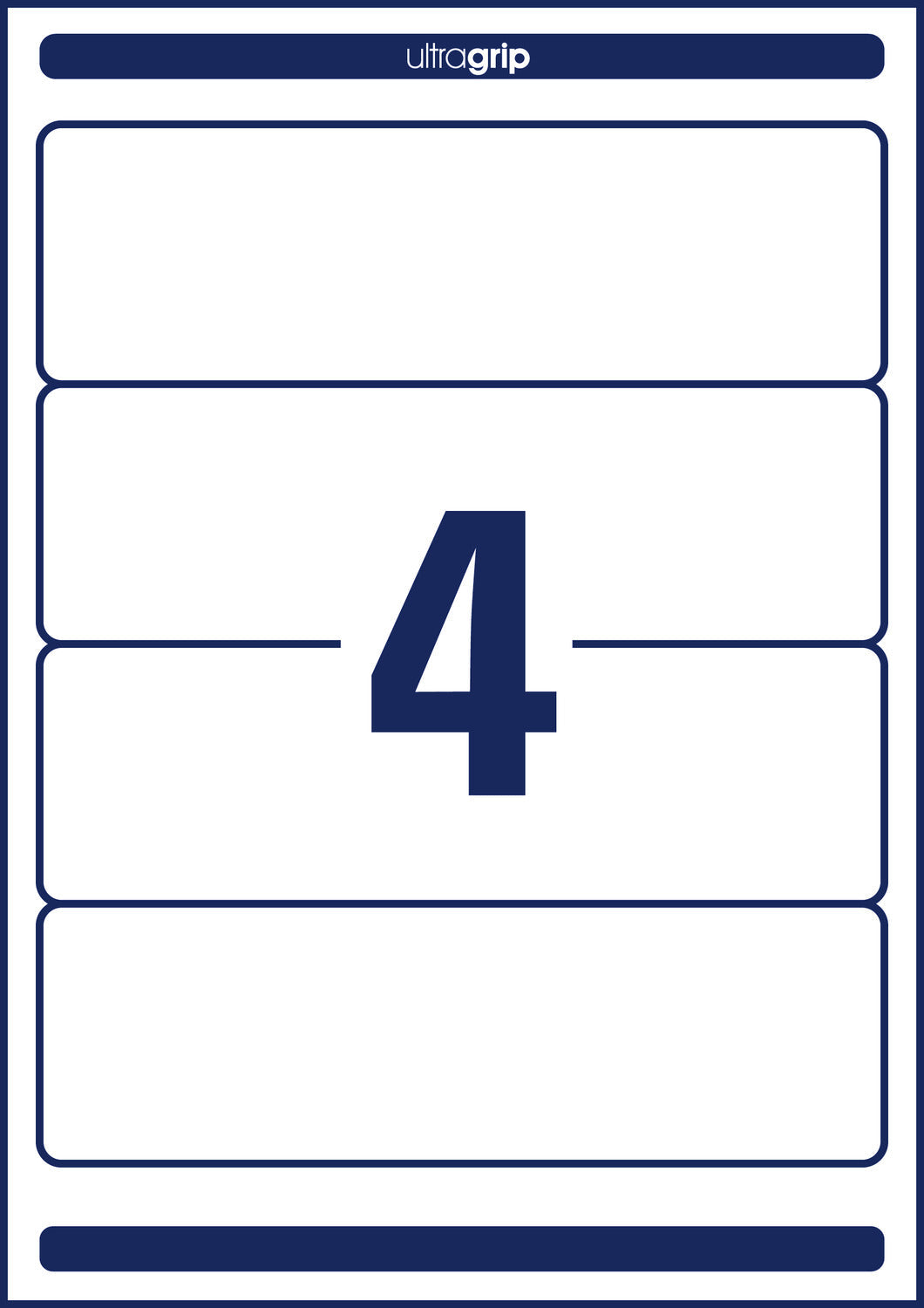 Etikete papirne bele prekrivne za široke registratorje Avery Zweckform L6061-25, 192 x 59 mm