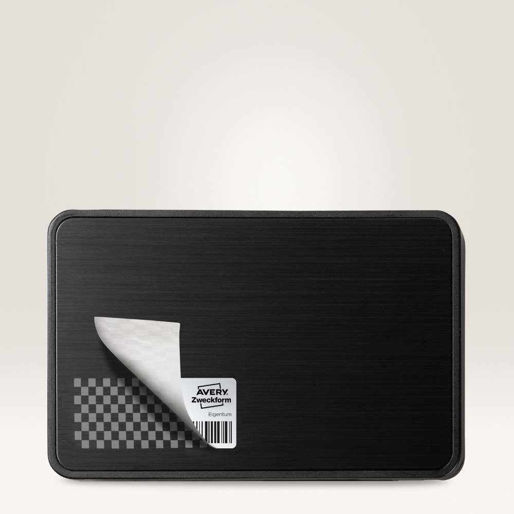 Etikete poliestrske bele okrogle zaščitne Avery Zweckform L6114-20, 63,5 x 29,6 mm