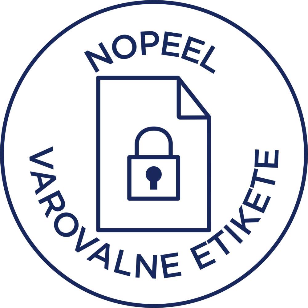 Etikete bele varovalne NoPeel Avery Zweckform L6145-20, 45,7 x 25,4 mm