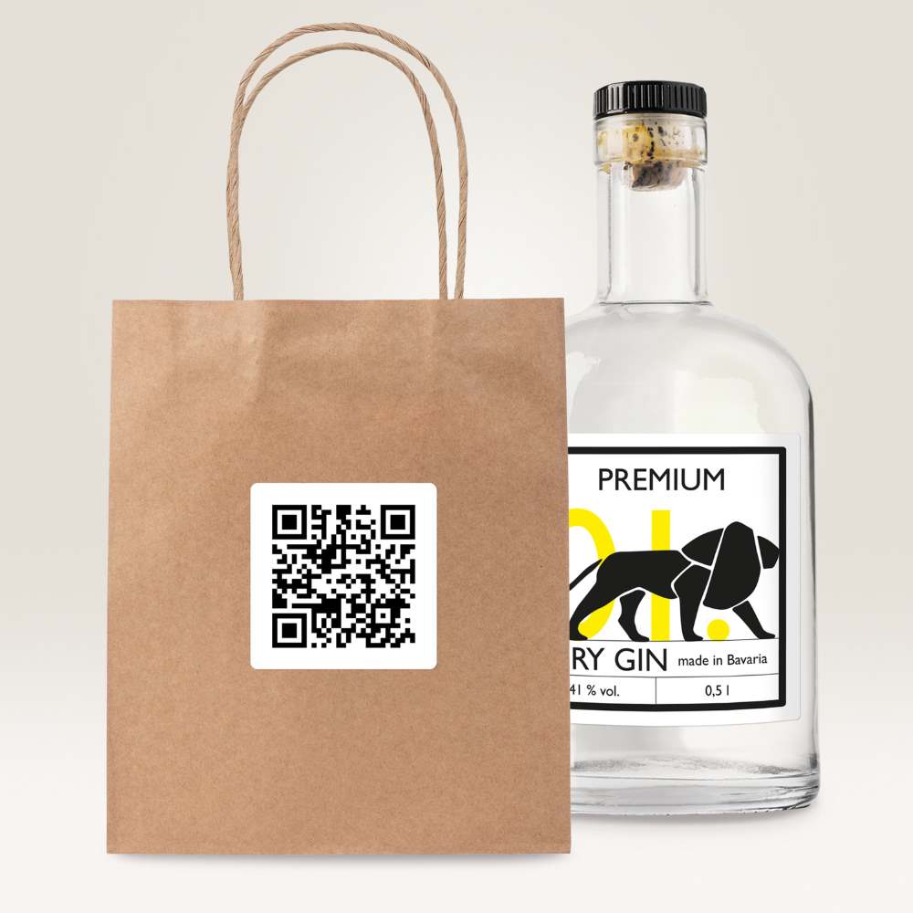 Etikete papirne bele prekrivne kvadratne L7121-25, 45 x 45 mm