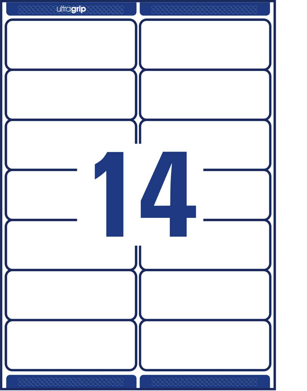 Etikete papirne bele za naslove Avery Zweckform L7163, 99,1 x 38,1 mm