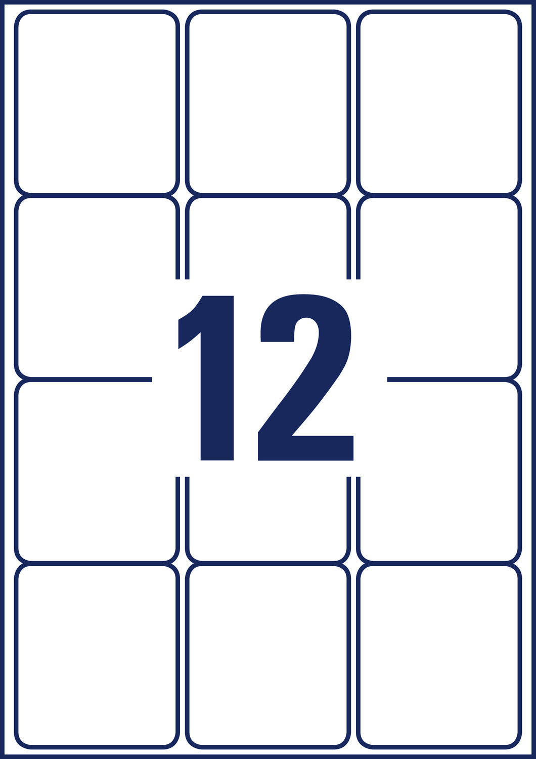 Etikete papirne bele za naslove Avery Zweckform L7164-100, 63,5 x 72 mm