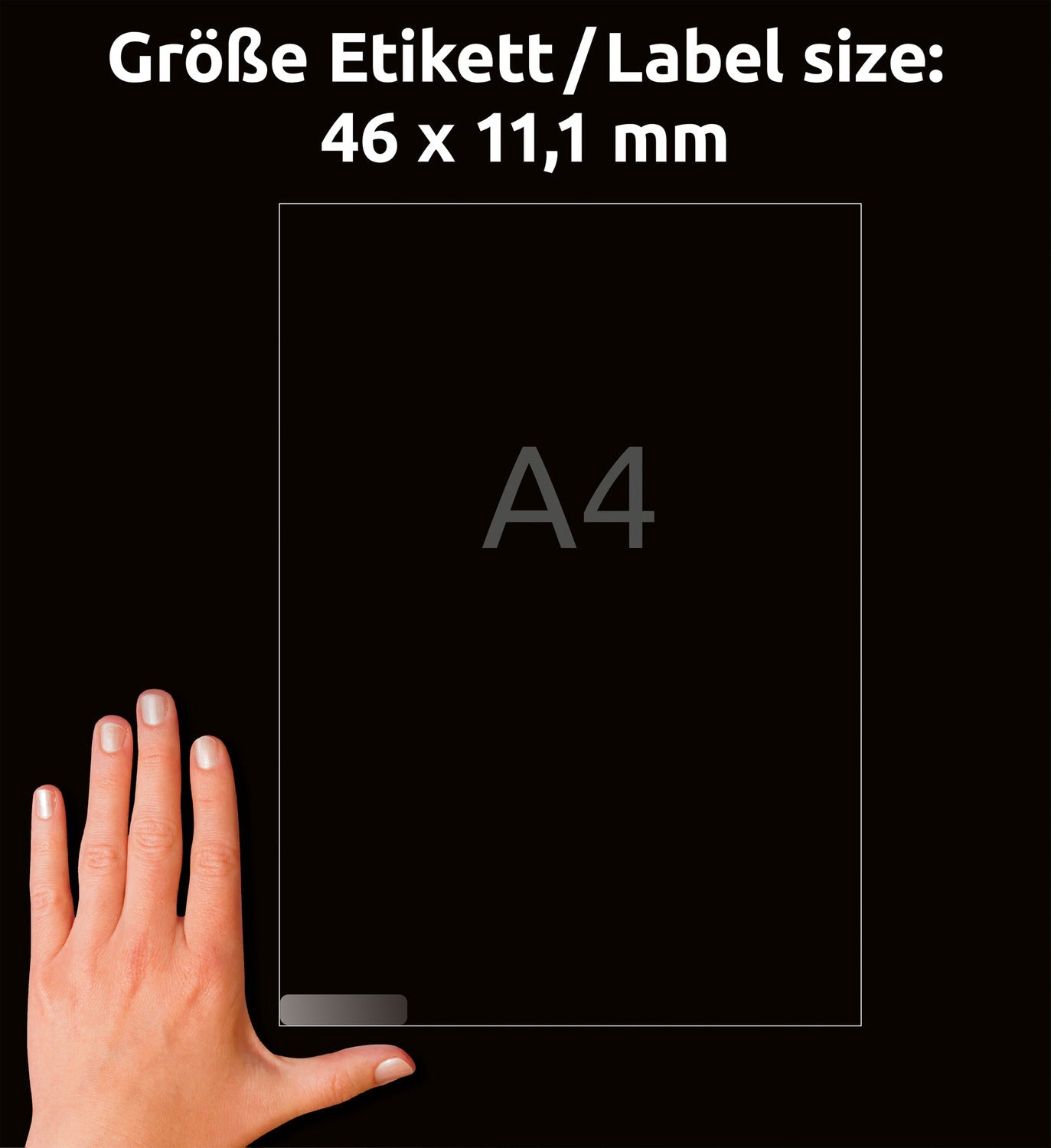 Etikete papirne bele mini za označevanje Avery Zweckform L7656-25, 46,0 x 11,1 mm