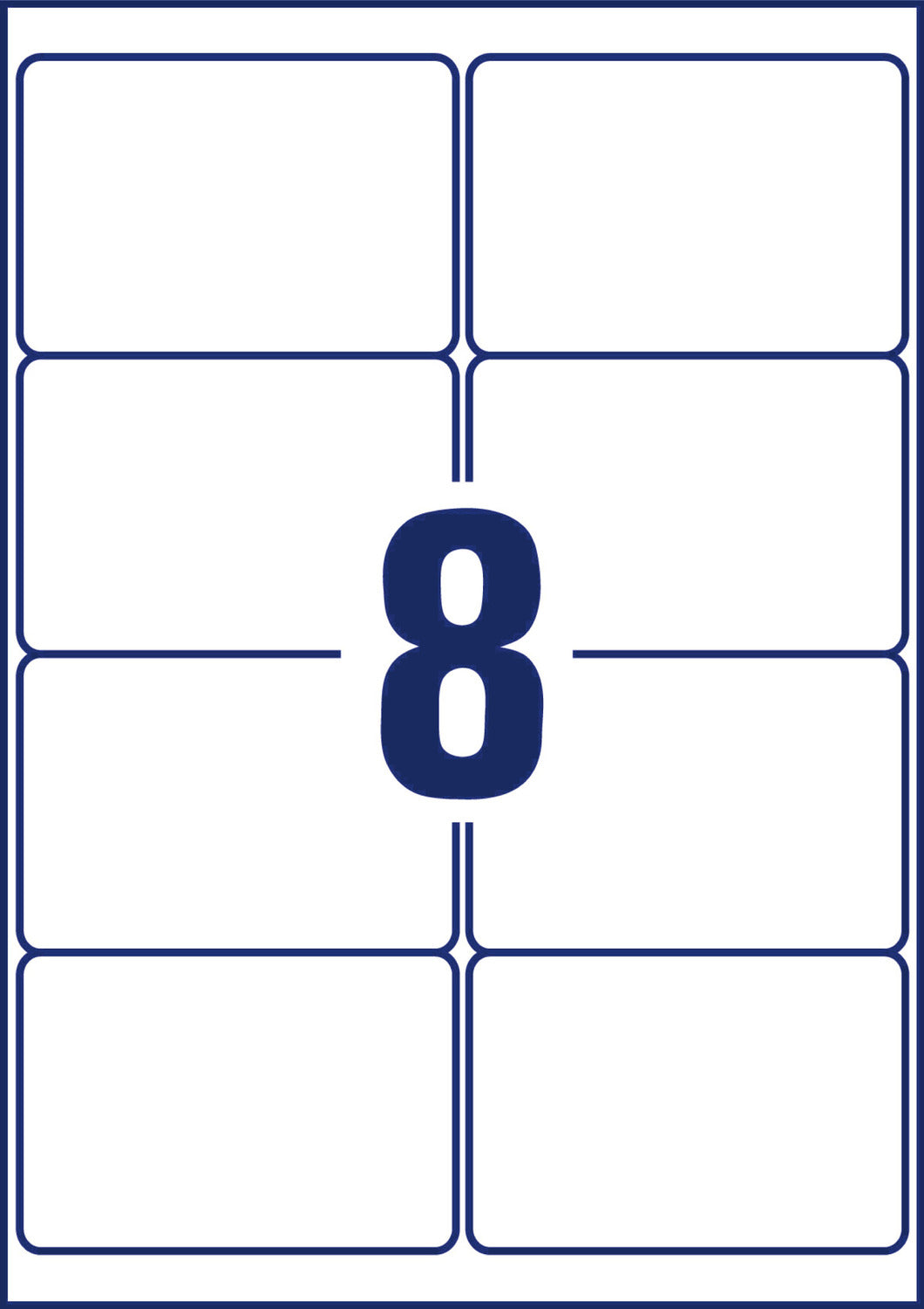 Etikete polietilenske bele izjemno odporne Avery Zweckform L7914, 99,1 x 67,7 mm