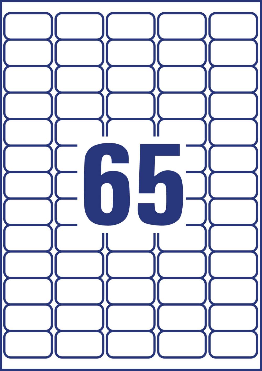 Etikete papirne bele za zamrzovalnike Avery Zweckform L7971-20, 38,1 x 21,2 mm