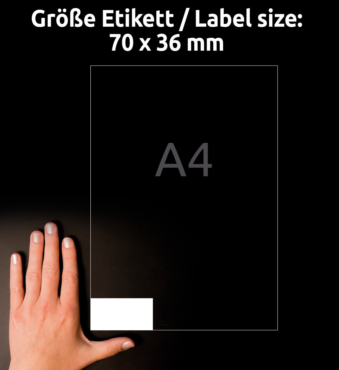 Etikete papirne bele univerzalne reciklirane Avery Zweckform LR3475, 70 x 36 mm