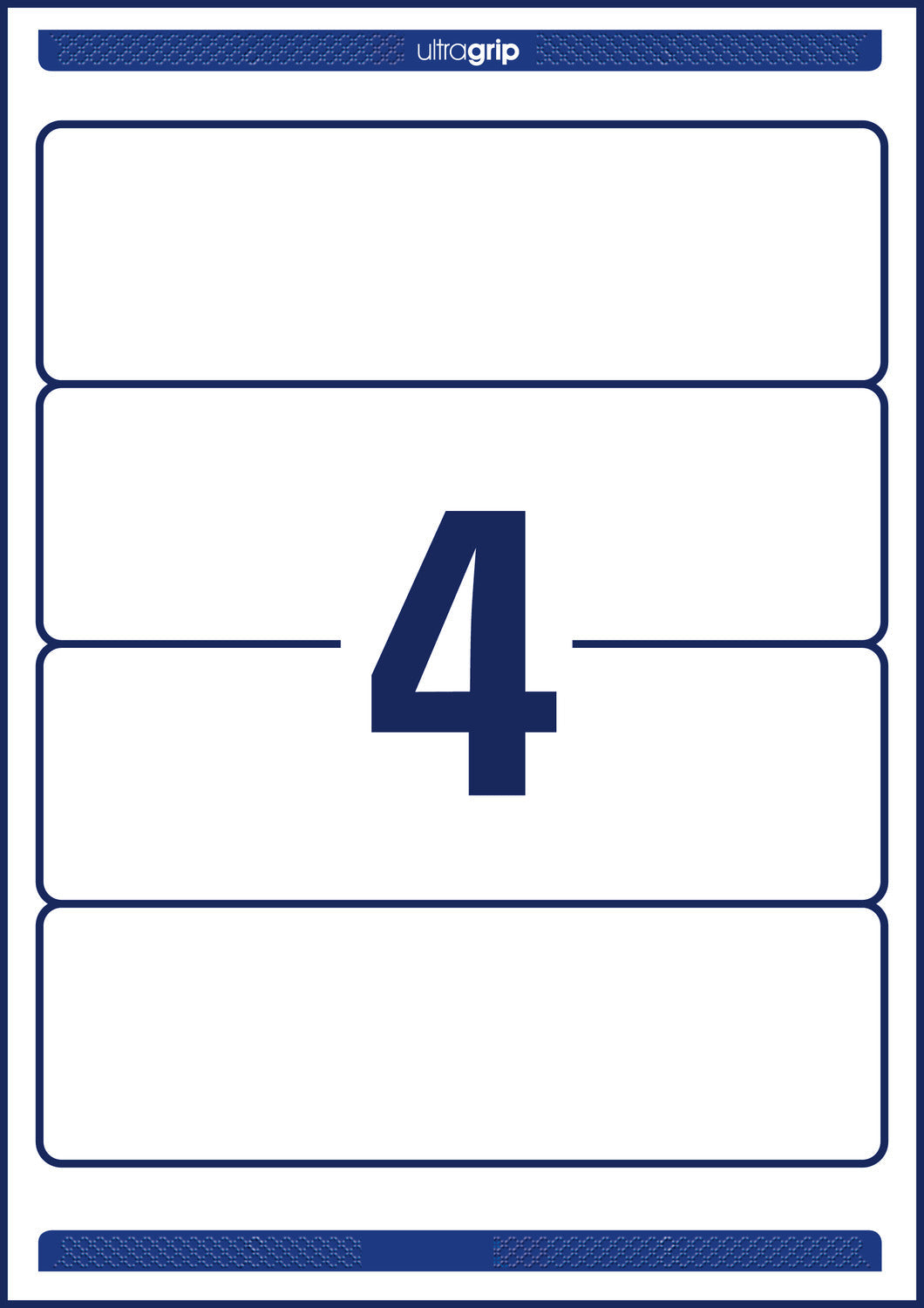 Etikete papirne bele prekrivne reciklirane za široke registratorje Avery Zweckform LR4761-25, 192 x 61 mm